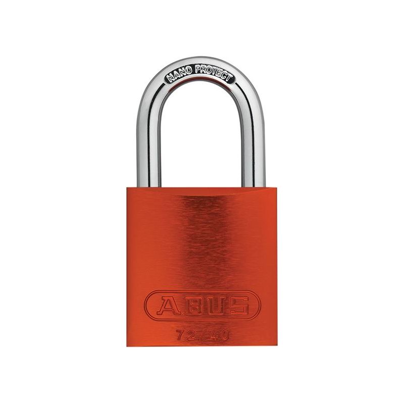 Abus Mechanical 72/40mm Aluminium Padlock Orange Keyed Alike TT02767 ABUS Mechanical - Dynamic Drive