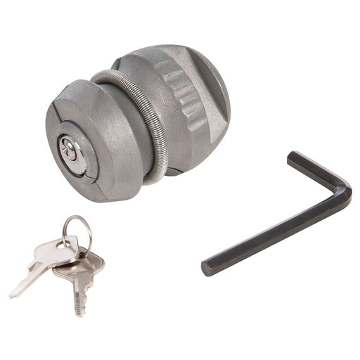 Silverline Trailer Hitch Lock 50mm Dia Ball Coupling Silverline - Dynamic Drive