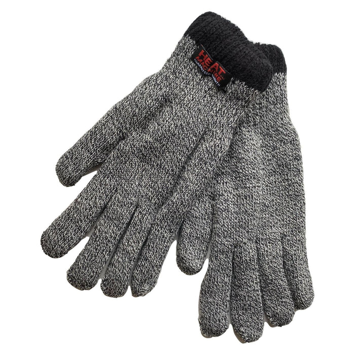 Mens grey marl thermal insulated gloves 2142 UK Camping And Leisure - Dynamic Drive