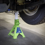 Sealey AXLe Stands (Pair) 3 Tonne Capacity per Stand Ratchet Type Hi-Vis Green Sealey - Dynamic Drive