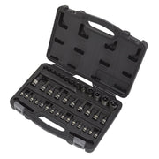 Sealey TRX-Star* Socket & Security Socket Bit Set 38pc 1/4" 3/8" & 1/2"Sq Drive Sealey  - Dynamic Drive