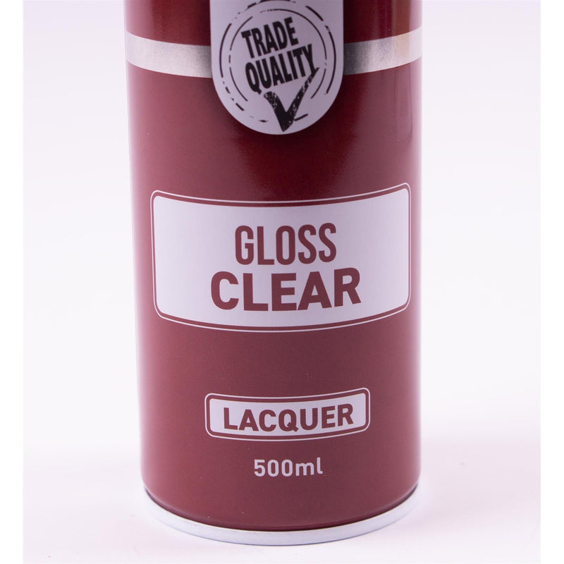 12X PMA Clear Lacquer 500ml Spray Paint Gloss High Coverage Clear Lacquer PMA - Dynamic Drive