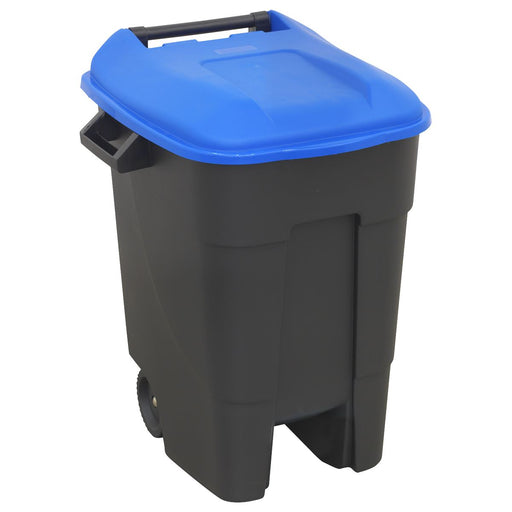 Sealey Refuse/Wheelie Bin 100L Blue BM100B Sealey - Dynamic Drive