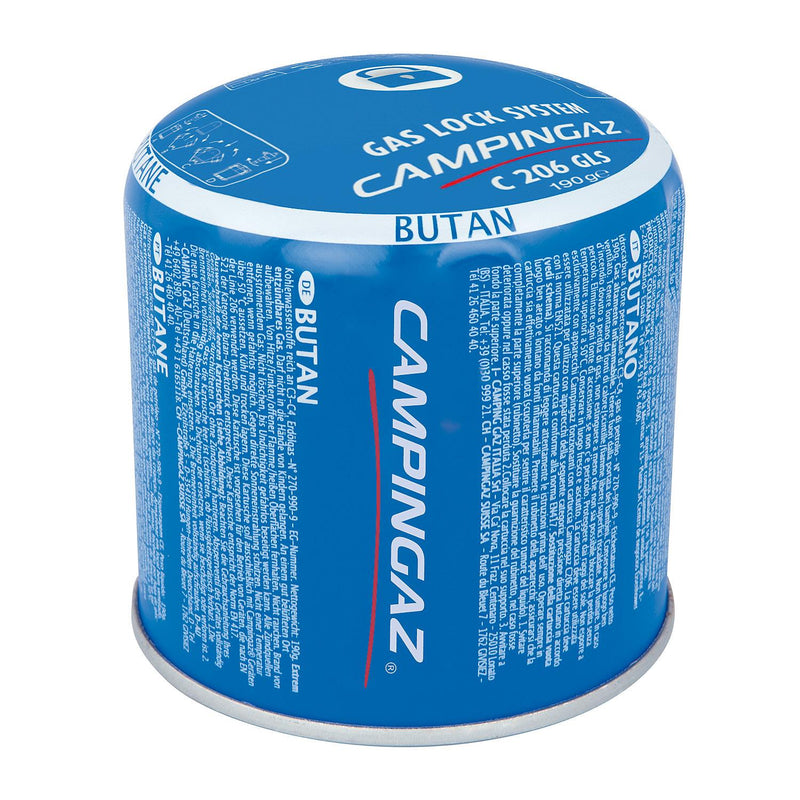2x Campingaz C206 Butane Gas Cartridge Lock System 190g Camping Outdoors Campingaz - Dynamic Drive