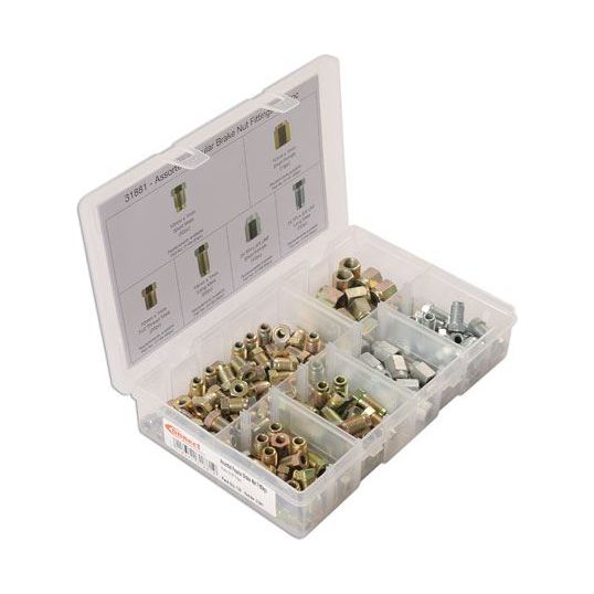 Connect Assorted Brake Nut Fittings 135pc 31881 Tool Connection - Dynamic Drive