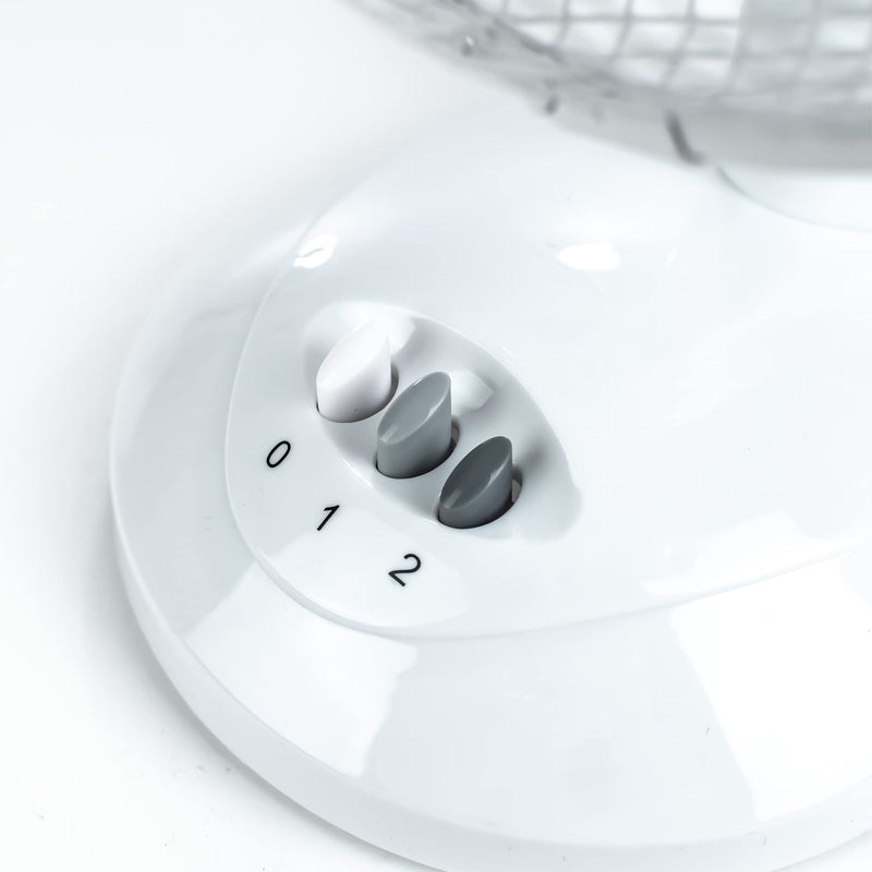 MDS1203 Status 9 White Desk Fan S9DESKFAN1PKB Status - Dynamic Drive