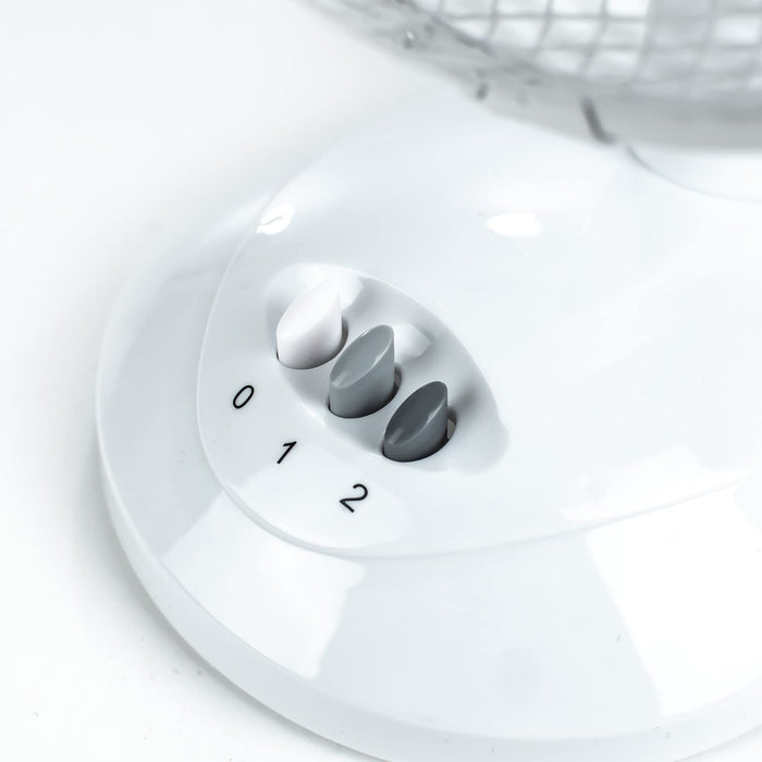 MDS1203 Status 9 White Desk Fan S9DESKFAN1PKB Status - Dynamic Drive