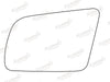 Summit Stick-On Standard Mirror Glass fits Vauxhall Cavalier LHS Summit - Dynamic Drive