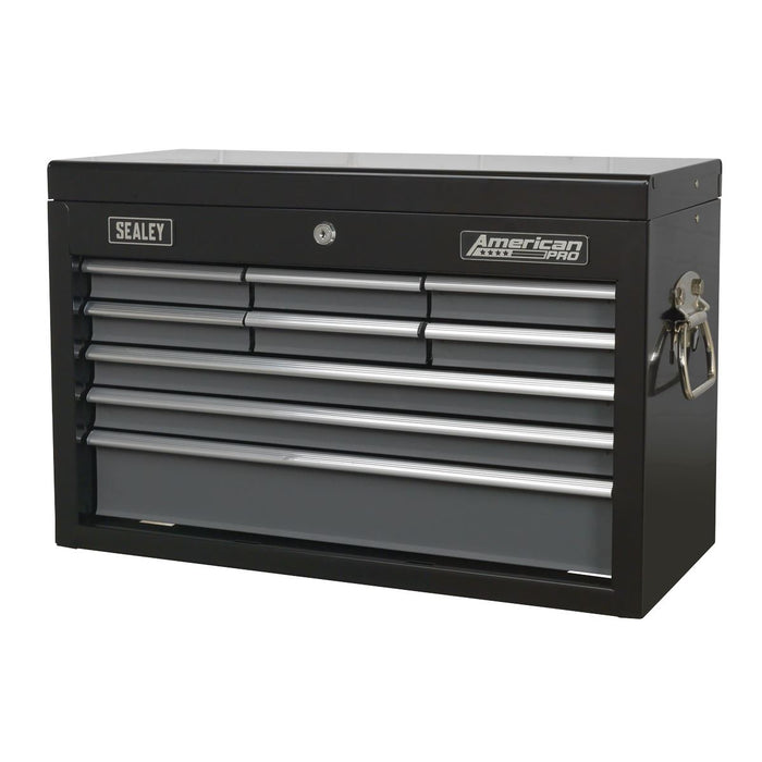 Sealey Topchest 9 Drawer with Ball-Bearing Slides Black/Grey AP2509B Sealey - Dynamic Drive