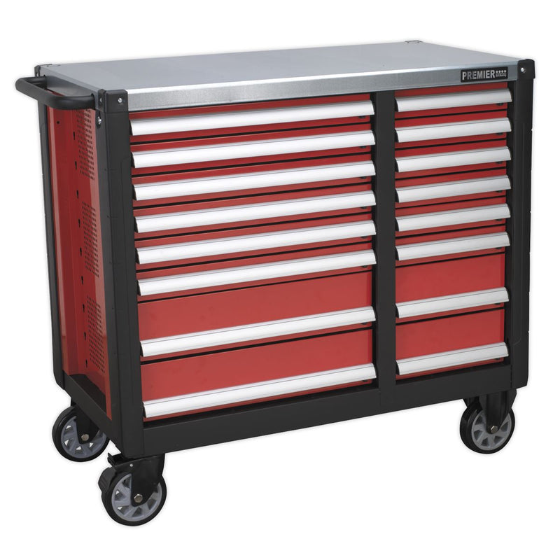 Sealey Mobile Workstation 16 Drawer with Ball-Bearing Slides AP24216 Sealey - Dynamic Drive