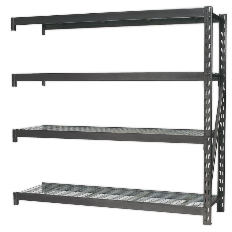 Sealey HD Racking Extension 4 Mesh Shelves 640kg Capacity/Level AP6572E Sealey  - Dynamic Drive