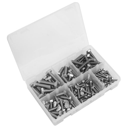 Sealey Stainless Steel Setscrew Assortment M5-M10 150pc AB078SS Sealey - Dynamic Drive
