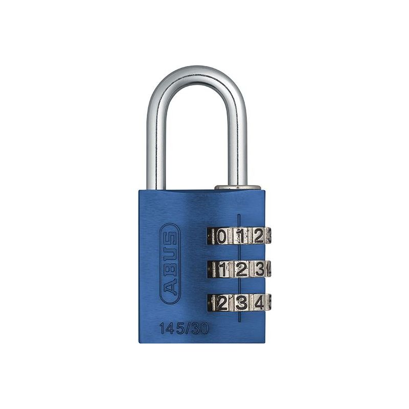 Abus Mechanical 145/30 30mm Aluminium Combination Padlock Blue 46577 ABUS Mechanical - Dynamic Drive