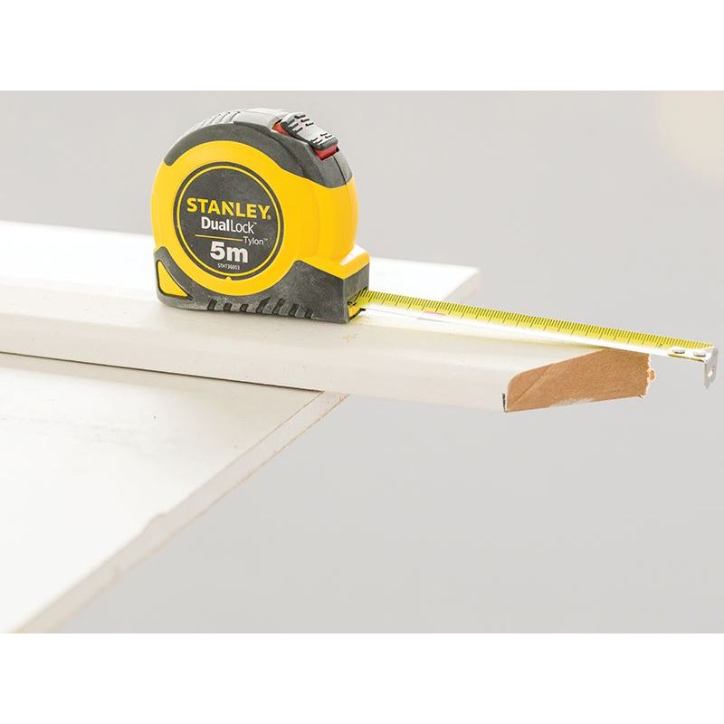 Stanley® Hand Tools DualLock™ Tylon™ Pocket Tape 5m (Width 19mm) (Metric only) STANLEY® Hand Tools - Dynamic Drive
