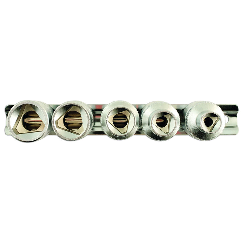 Laser Triangular Socket Set 1/2"D 5pc 5683 Laser - Dynamic Drive