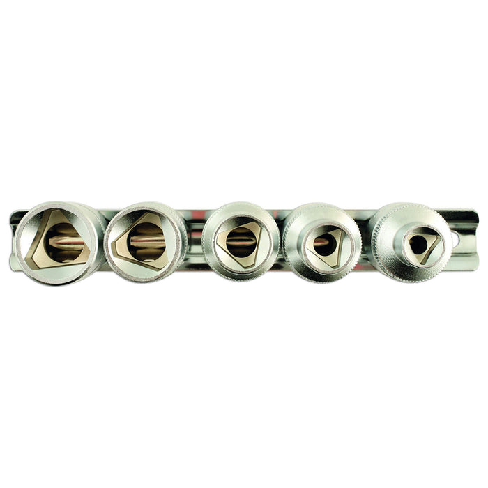 Laser Triangular Socket Set 1/2"D 5pc 5683 Laser - Dynamic Drive