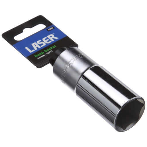 Laser Deep Socket 1/2"D 24mm 1993 Laser - Dynamic Drive