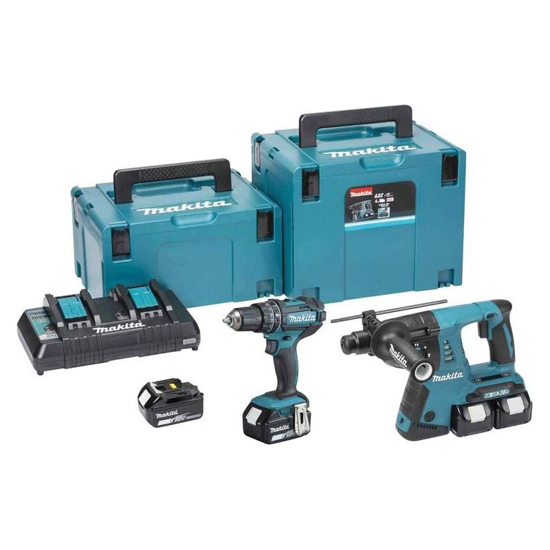 Makita DLX2137PTJ LXT Twin Pack 18V 4 x 5.0Ah Li-ion Makita - Dynamic Drive