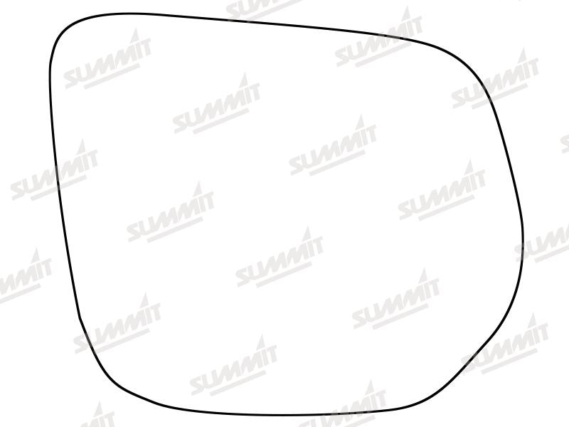 Summit Stick-On Standard Mirror Glass fits Isuzu D-Max 12 on RHS Summit - Dynamic Drive