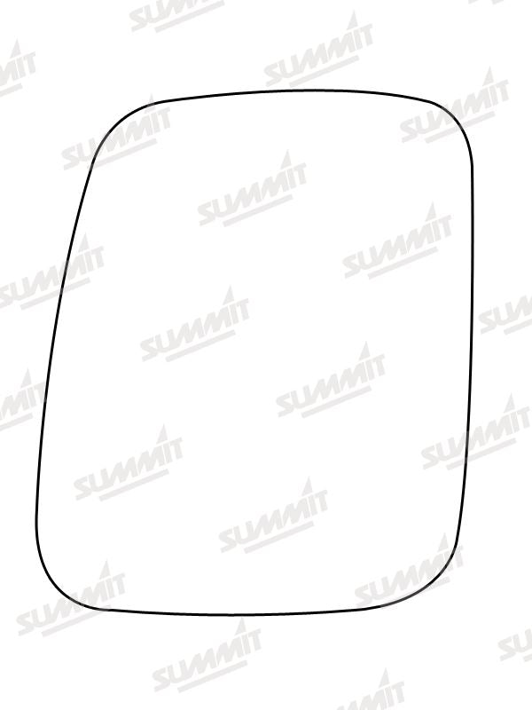 Summit Heated Base Plate With Commercial Mirror Glass fits VW Transporter T4 90 to 03 LHS RHS Summit - Dynamic Drive