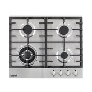 Baridi Gas Hob with 4 Cooking Zones 60cm - Stainless Steel DH225 Baridi - Dynamic Drive