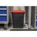 Sealey Refuse/Storage Bin 50L Red BM50R Sealey - Dynamic Drive