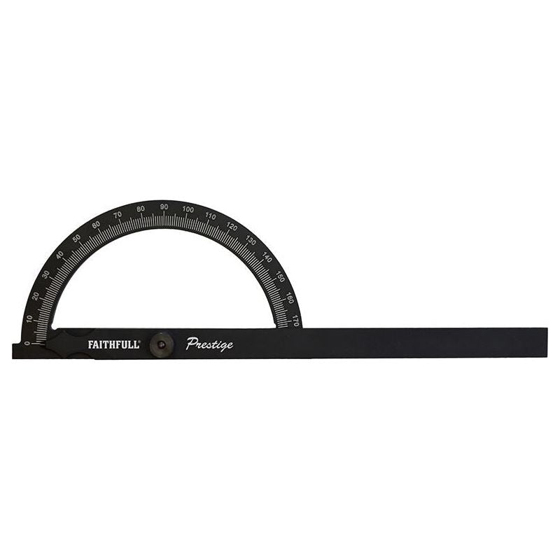 Faithfull Prestige Angle Gauge Black Aluminium 150 x 270mm Faithfull - Dynamic Drive