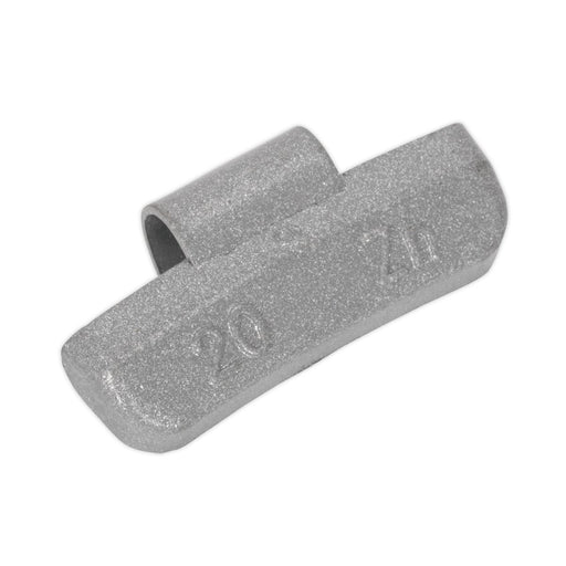 Sealey Wheel Weight 20g Hammer-On Plastic Coated Zinc for Alloy Wheels Pack of 1 Sealey - Dynamic Drive