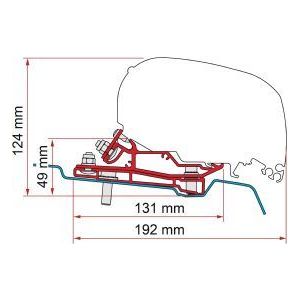 Fiamma F80/F65 Adapter Ford Transit L3 H3 (320Cm) 98655Z145 Fiamma - Dynamic Drive