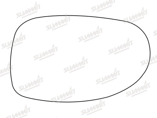 Summit Stick-On Standard Mirror Glass fits Citroen C5 LHS Summit - Dynamic Drive