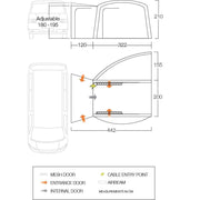 Vango Magra Air VW Drive Away Awning (180 - 210cm) Campervan Vango - Dynamic Drive