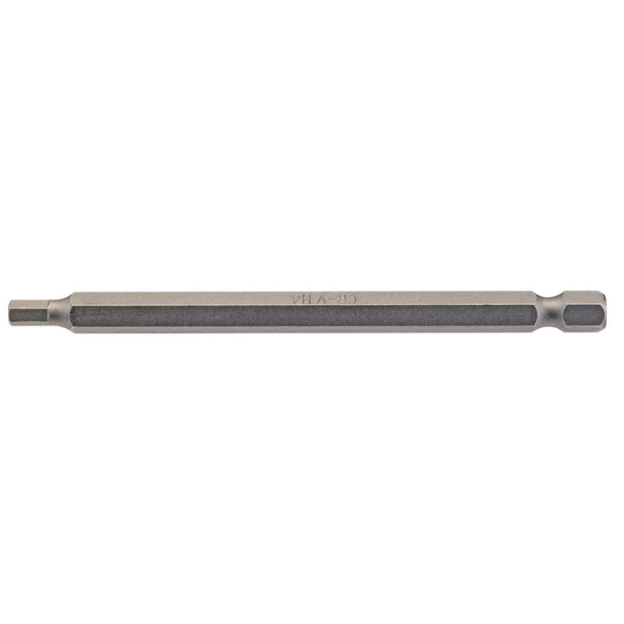 Draper Hexagonal Insert Bit, 4mm, 1/4" Hex, 100mm Long (Pack of 1) 64373 Draper - Dynamic Drive