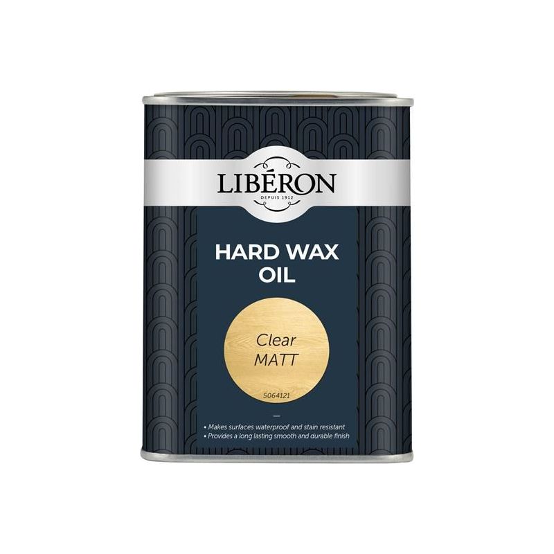 Liberon Hard Wax Oil Clear Matt 1 litre Liberon - Dynamic Drive