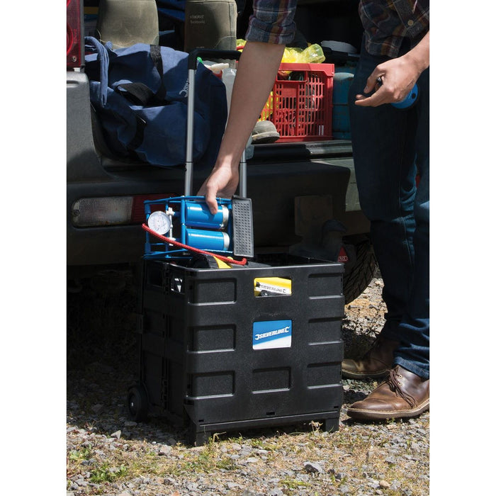 Silverline Folding Box Trolley 25kg Silverline - Dynamic Drive