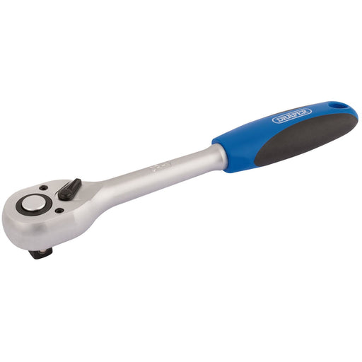 Draper 72 Tooth Reversible Soft Grip Ratchets, 1/2" Sq. Dr. 16429 Draper - Dynamic Drive