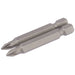 Draper PZ Type Insert Bit, 1/4" Hex, 50mm Long, No.1 (Pack of 2) 64227 Draper - Dynamic Drive
