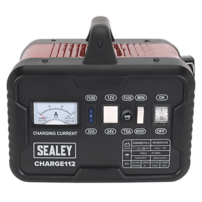 Sealey Battery Charger 16A 12/24V 230V CHARGE112 Sealey - Dynamic Drive