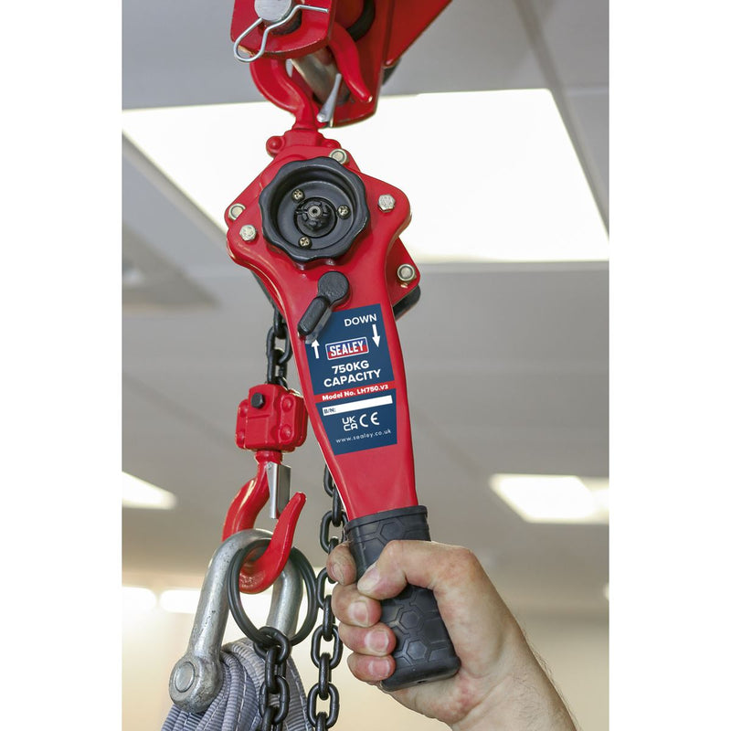 Sealey Lever Hoist Steel 750kg LH750 Sealey - Dynamic Drive