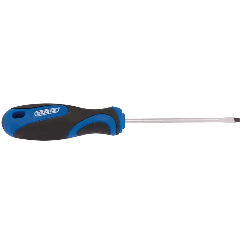 Draper Soft Grip Plain Slot Screwdriver, 3.2 x 75mm 48919 Draper - Dynamic Drive