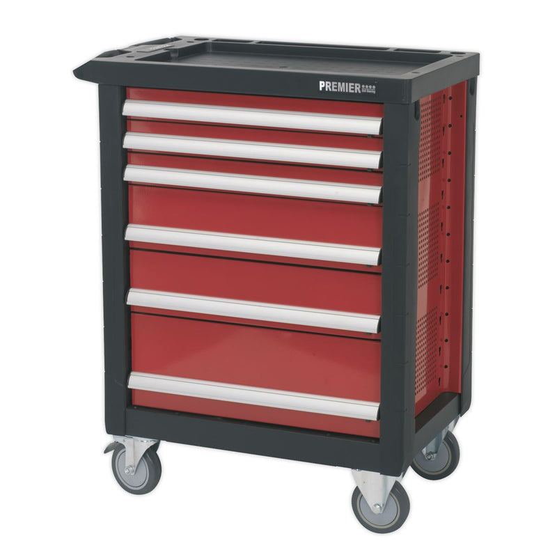 Sealey Rollcab 6 Drawer with Ball-Bearing Slides AP2406 Sealey - Dynamic Drive