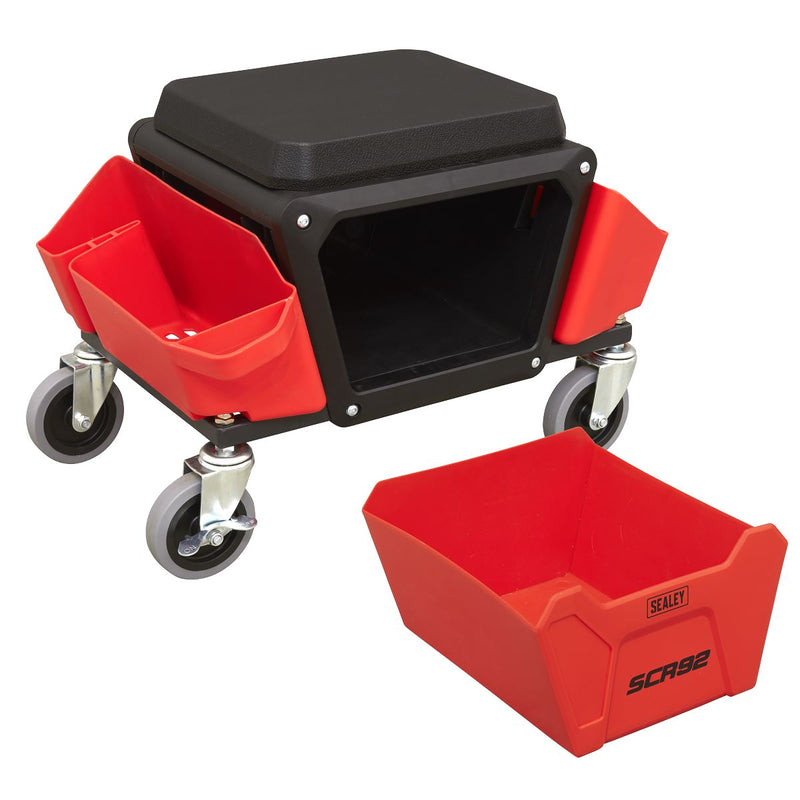 Sealey Mechanic's Detailing Utility Seat SCR92 Sealey - Dynamic Drive