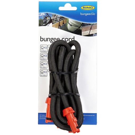 Ring RLS90 BungeeClic Cord Twin Pack, 90-135 cm, Black/Red, Set of 2 Ring Automotive  - Dynamic Drive