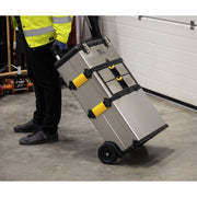 Sealey Mobile Stainless Steel/Composite Toolbox 3 Compartment AP855 Sealey - Dynamic Drive
