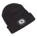 Sealey Beanie Hat with Rechargeable Spotlight 4 SMD LED LED185 Sealey  - Dynamic Drive