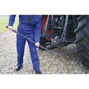 Sealey Pry Bar 1220mm 45 Heavy-Duty with Hammer Cap AK9134 Sealey - Dynamic Drive