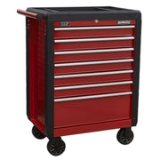 Sealey Rollcab 7 Drawer with Ball-Bearing Slides Red AP3407 Sealey - Dynamic Drive
