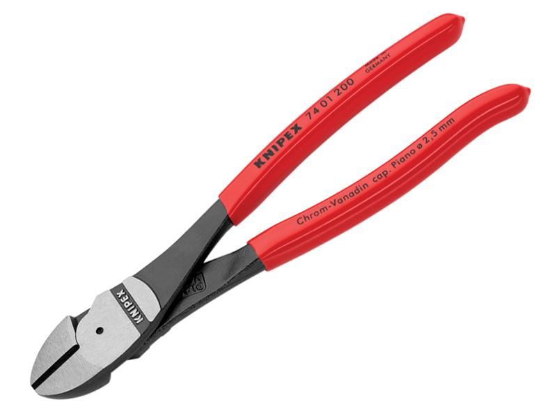Knipex High Leverage Diagonal Cutters PVC Grip 200mm Knipex - Dynamic Drive