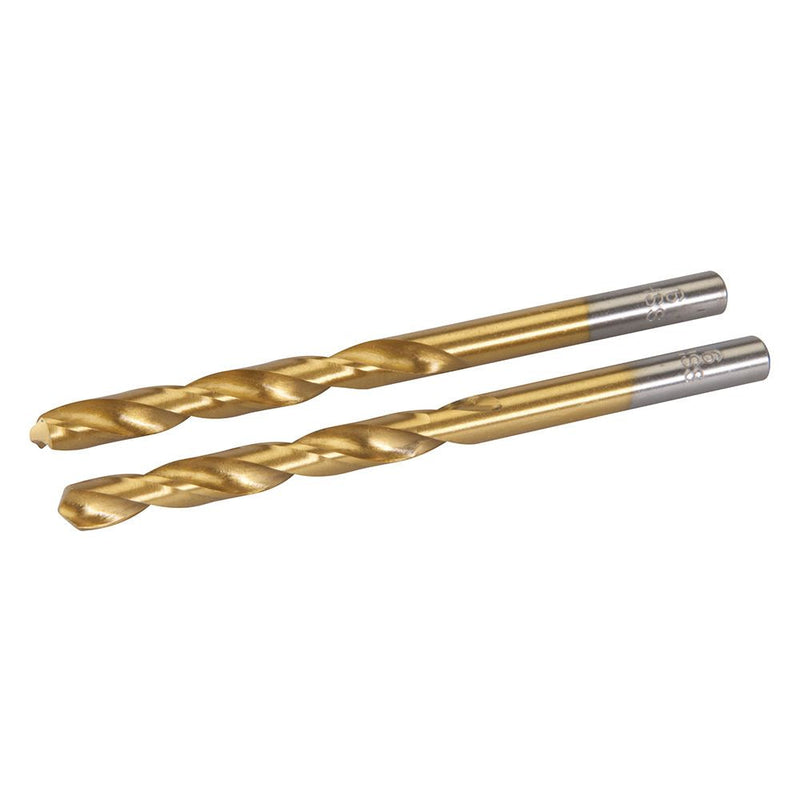 Silverline HSS Titanium-Coated Drill Bits 2pk 6.0mm Silverline - Dynamic Drive
