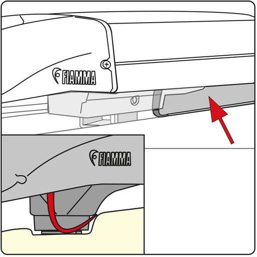 Fiamma Kit for Rain Guard Ford Custom SWB UK (98655Z047) Fiamma - Dynamic Drive