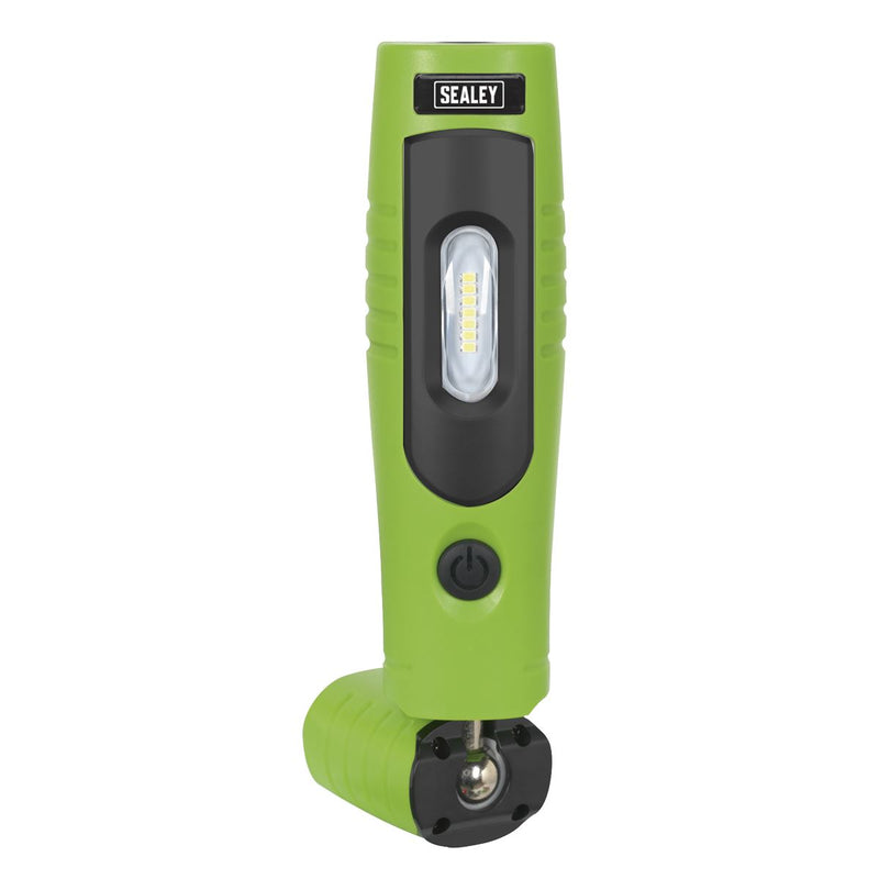 Sealey Green Rechargeable 360° Inspection Lamp 7 SMD+3W LED Lithium-ion Sealey  - Dynamic Drive